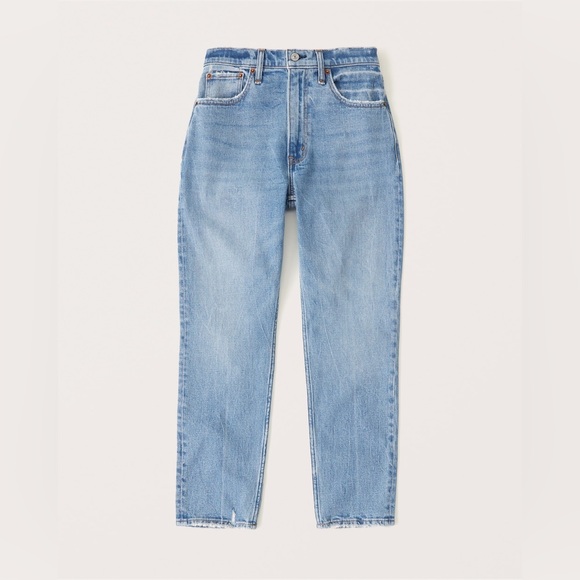 Abercrombie & Fitch Denim - Abercrombie & Fitch Mom Jeans 8 29 The High Rise Mom Jean Light Blue Ankle